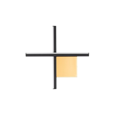 9006083 Ѕидна светилка CROSS 10W LED Црно со златно Nova Luce 